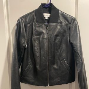 Black Faux Leather Jacket